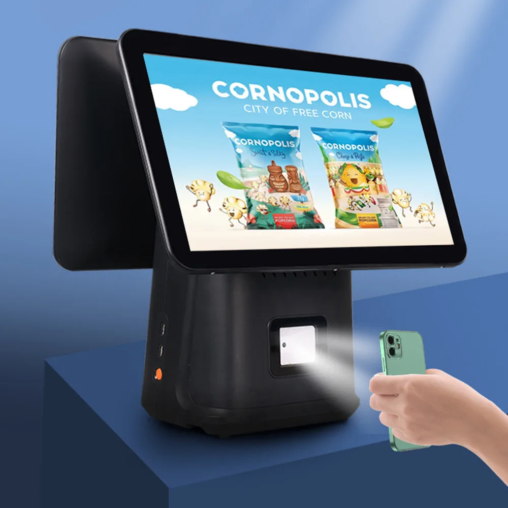 YN-Q7 15.6" Dual-Screen Touch AIO Cash Register image 4
