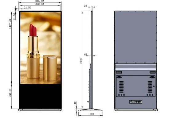 65" Internet Floor standing AD player-ADV6501 image 4