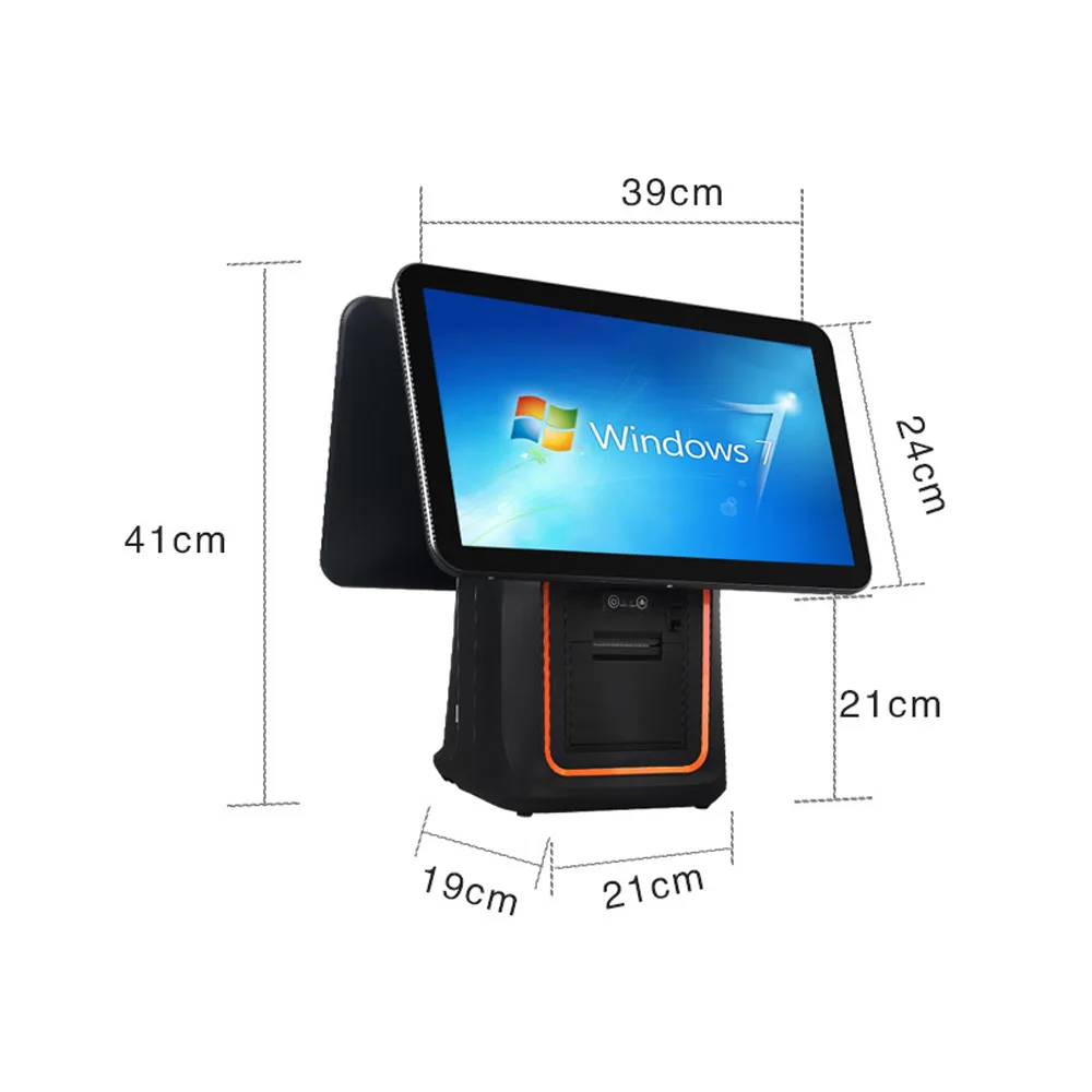 YN-Q7 15.6" Dual-Screen Touch AIO Cash Register image 3