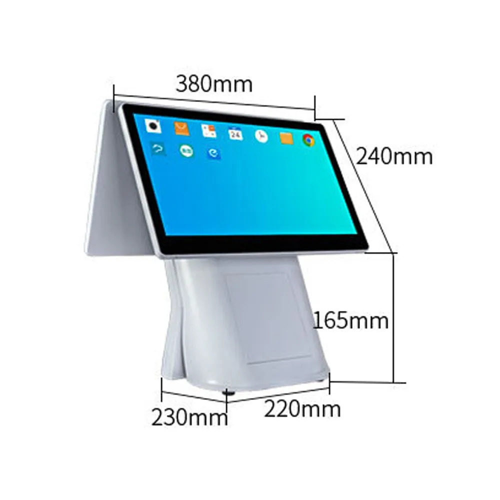 YN-i2 15.6" Dual-Screen POS Machine image 4